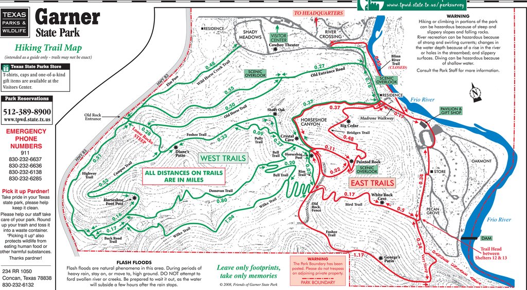Garner-State-Park-Hiking-Trail-Map